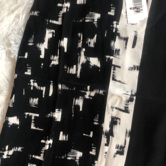 Parker NWT Nelly Combo Silk Dress in Black Brush - Picture 4 of 11